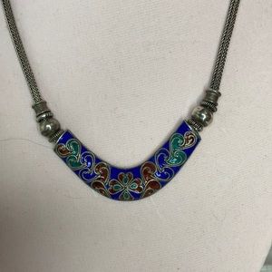 Viet Nam Silver and Enamel Necklace